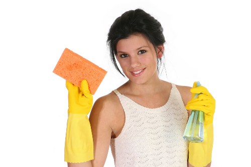 Deep carpet cleaning equipment being used indoors