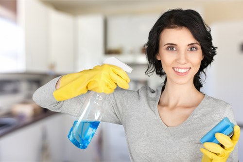 A carpet cleaner preparing a quote for a large Peckham property